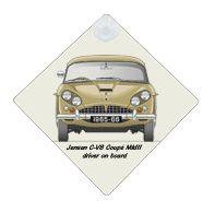 Jensen C-V8 Coupe MkIII 1965-66 Car Window Hanging Sign